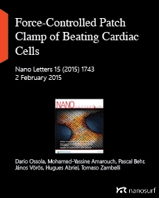 Force-Controlled Patch Clamp of Beating Cardiac Cells